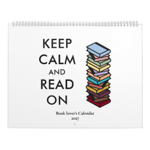Calendrier Citations pour amateurs de livres modernes Typogra