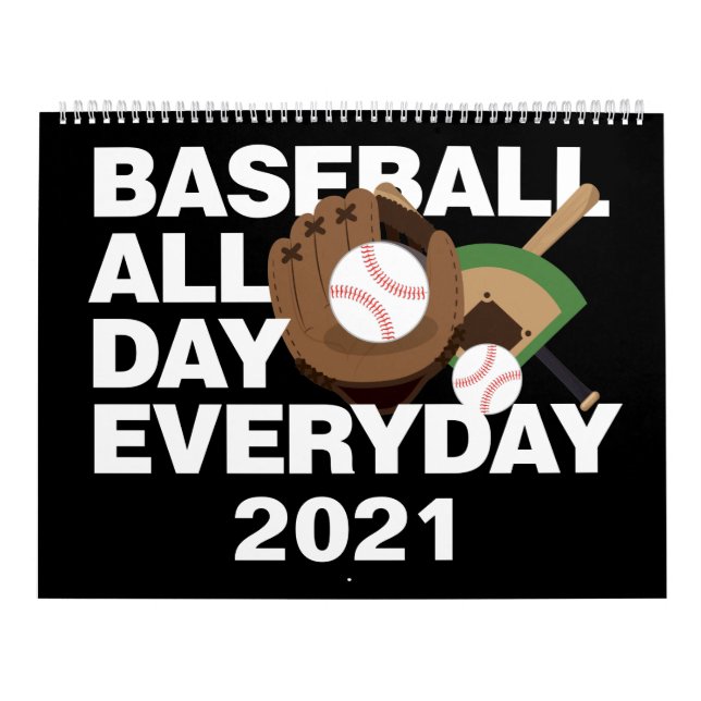 Calendrier Citations sportives de baseball 2021 (Protection)