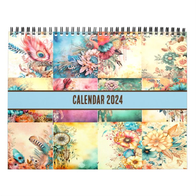 CALENDRIER CITE CHRÉTIENNE | BIBLE VERSE BOHO CHIC DESIGN (Protection)