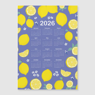 Calendrier Citrus Lemon Motif 2026