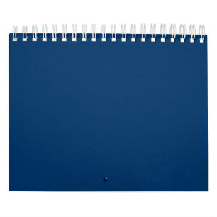 Calendrier Classeur personnalisé bleu nuit - Élégant et polyv