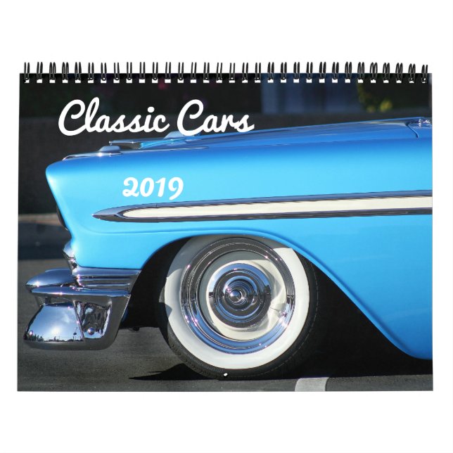 Calendrier classique des voitures 2019 (Protection)
