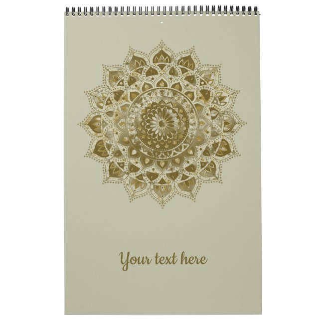 Calendrier Classique Mandala Inde Style 4 (Protection)