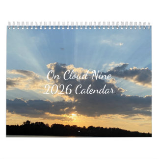 Calendrier Cloud Nine 12-month 2026 Calendar