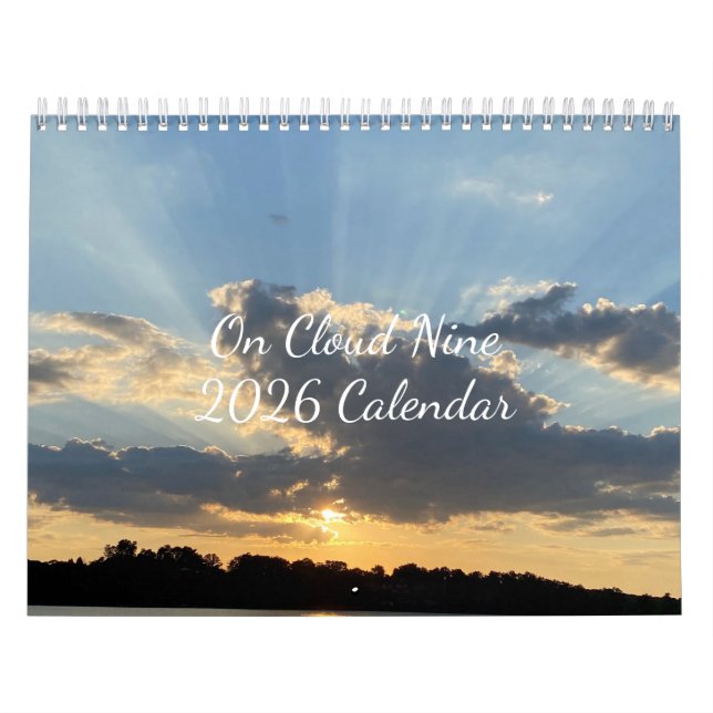 Calendrier Cloud Nine 12-month 2026 Calendar (Protection)