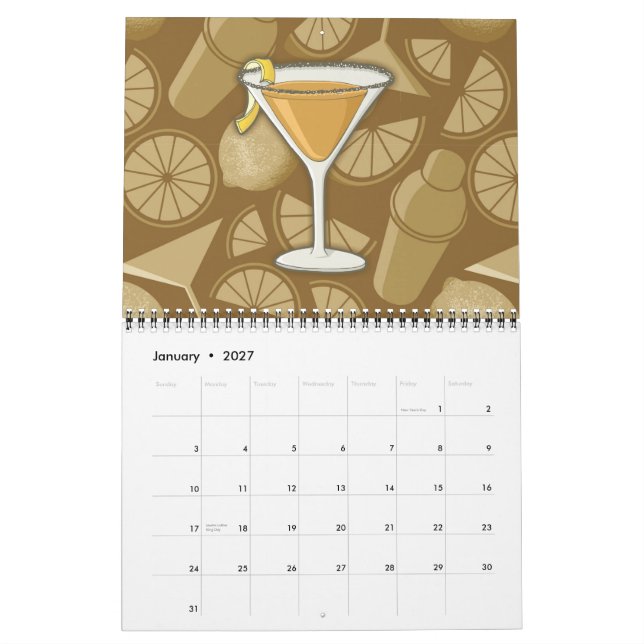 Calendrier Cocktail Sidecar (Jan 2027)