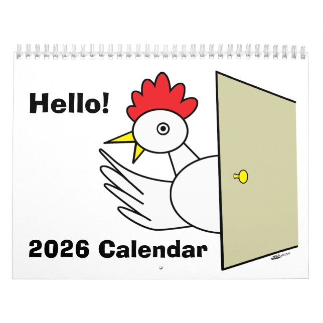 Calendrier Cocky Cartoons 2026 ! Calendrier (Protection)