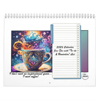 Calendrier Coffee Lovers 2026 12-month Calendar 