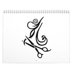 Calendrier Coiffeur de ciseaux de cheveux