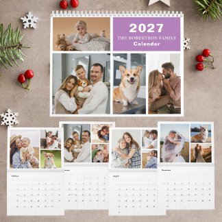 Calendrier Collage personnalisé Famille moderne - 40 Photos 2