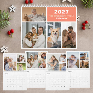 Calendrier Collage personnalisé Famille moderne - 40 Photos 2