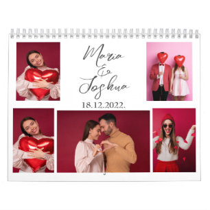 Calendrier Collage photo Couple Saint Valentin