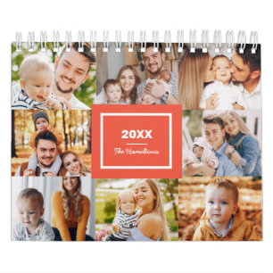 Calendrier Collage Photo Famille Moderne 2025