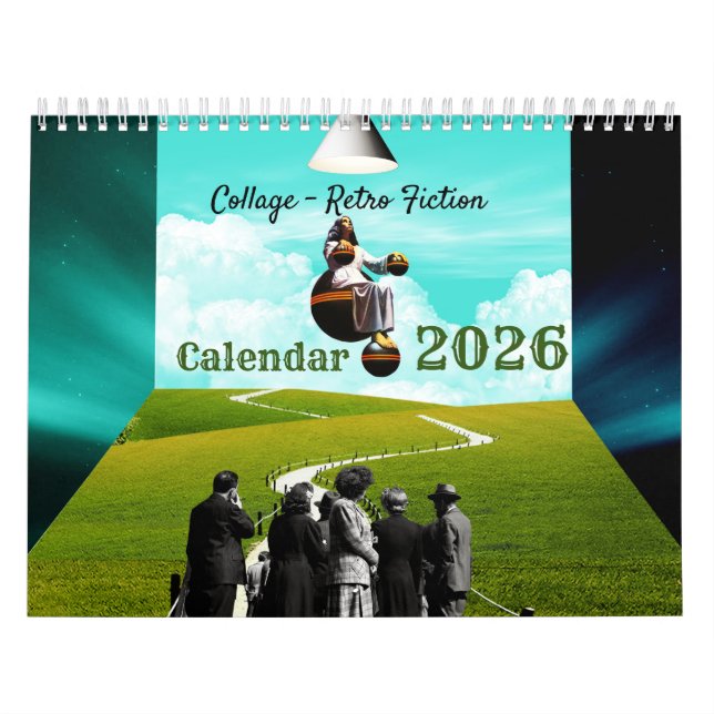 Calendrier Collage - Retro Fiction Calendar (Protection)
