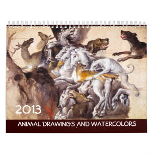 Calendrier COLLECTION D'ART FINE / Dessins Animaux 2013
