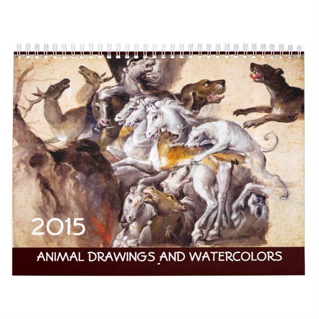 Calendrier COLLECTION D'ART FINE / Dessins Animaux 2015 (Protection)