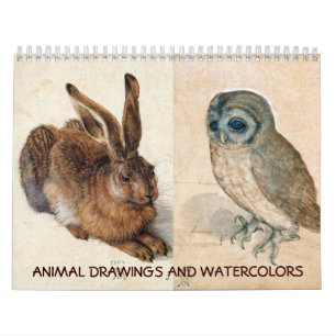 Calendrier COLLECTION D'ART FINE / Dessins Animaux 2017