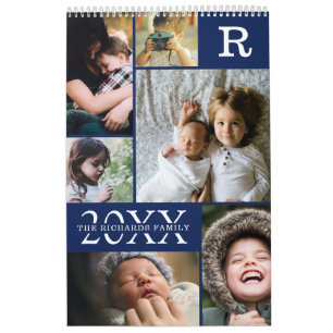 Calendrier Collection de photos de la famille de blocs de cou