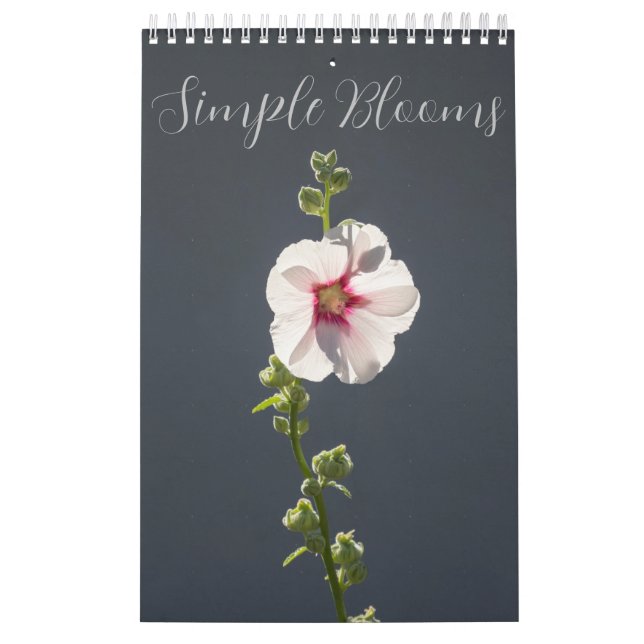 Calendrier Collection de photos florales de Simple Blooms (Protection)