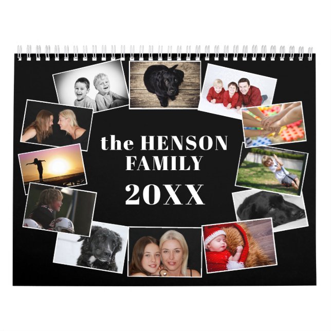 Calendrier Collection photo moderne 12 Famille 2026 (Protection)
