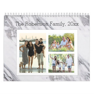 Calendrier Collection photo moderne en marbre 36 images