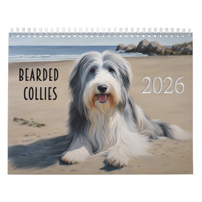 Calendrier Collies hérissés 2026 (Protection)