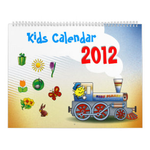 Calendrier coloré de 2012 enfants