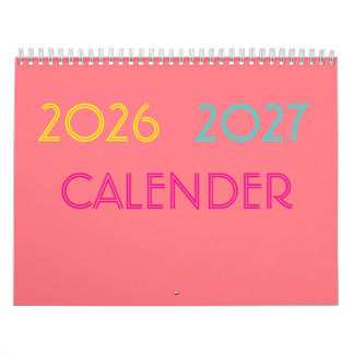 Calendrier Coloré Moderne Minimaliste Simple 2023