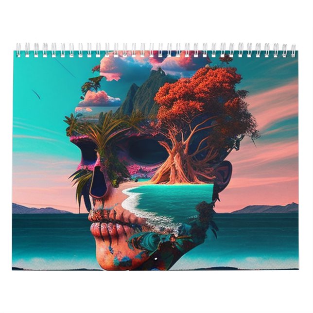 Calendrier Colored skull (Protection)
