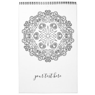 Calendrier Colorez votre propre MANDALA - do-it-yourself Colo