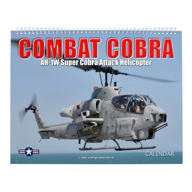 Calendrier COMBAT COBRA - hélicoptère d'attaque AH-1 (Protection)