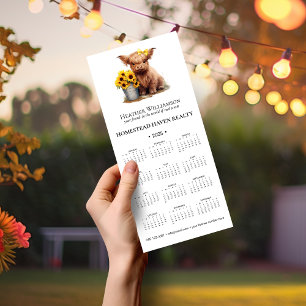 Calendrier commercial 2025 de la vache magnétique