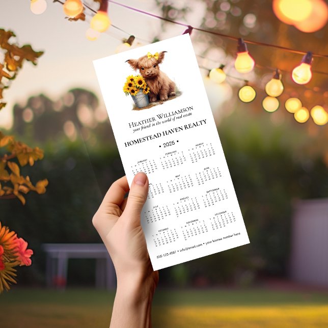 Calendrier commercial 2025 de la vache magnétique  (Créateur téléchargé)