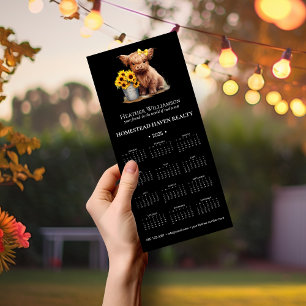 Calendrier commercial 2025 de la vache magnétique 