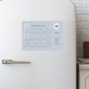 Calendrier commercial minimal moderne Pale Blue 20