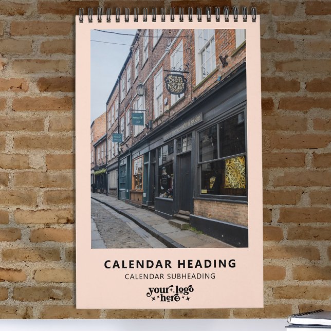 Calendrier Company Logo Simple Modern Minimalist Promotional (Créateur téléchargé)