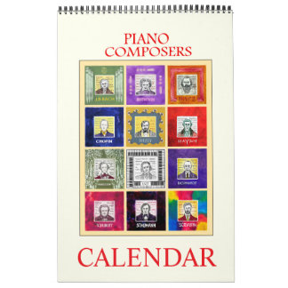 Calendrier Composants de piano