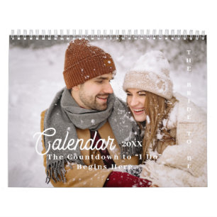 Calendrier Compteur à rebours personnalisé Mariée à marier Pl