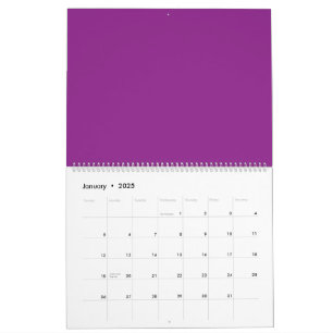 Calendrier Conception avec un Arrière - plan violet étonnant 