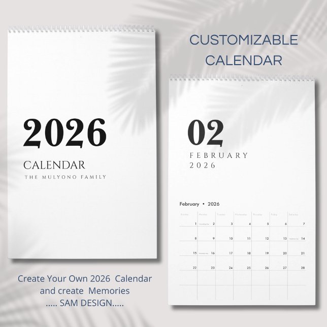 Calendrier Conception de Luxe Simple (Créateur téléchargé)