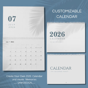 Calendrier Conception de Luxe Simple