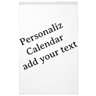 Calendrier Concevez votre propre Moyen personnalisé