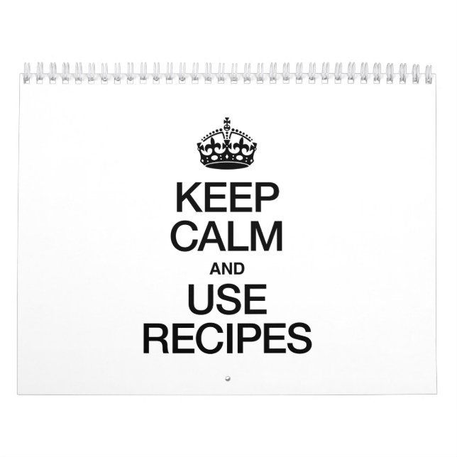 CALENDRIER CONSERVEZ LE CALME ET UTILISEZ LES RECETTES (Protection)