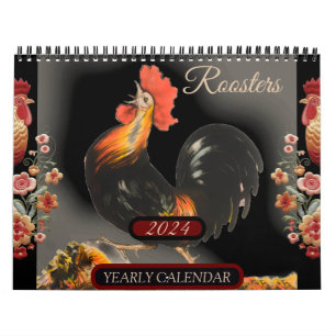 Calendrier Coqs Animaux de la ferme Nature Oiseaux