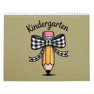 Calendrier Coquette crayon noeud papillon professeur d'école 
