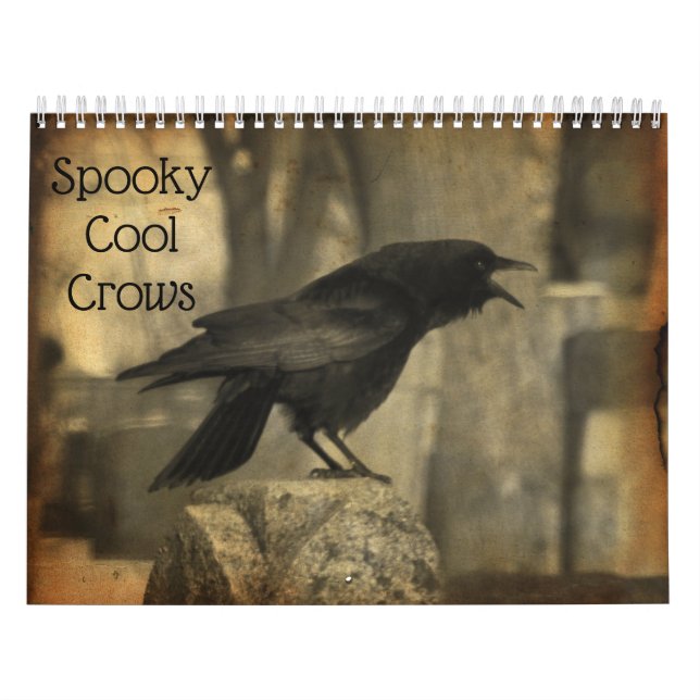 Calendrier Corbeaux effrayants et cool (Protection)