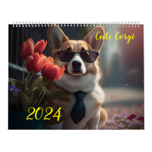 Calendrier Corgi mignon. 2024