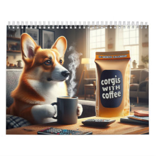 Calendrier Corgis avec du Café !