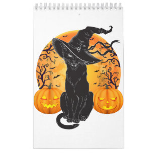 Calendrier Costume Chat Noir Scary Halloween sorcier Casquett