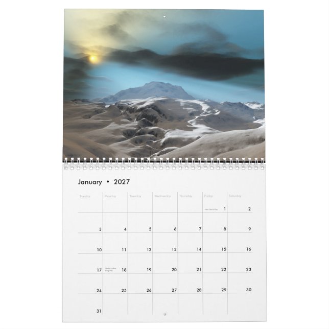 Calendrier Coucher du soleil 2010 (Jan 2027)